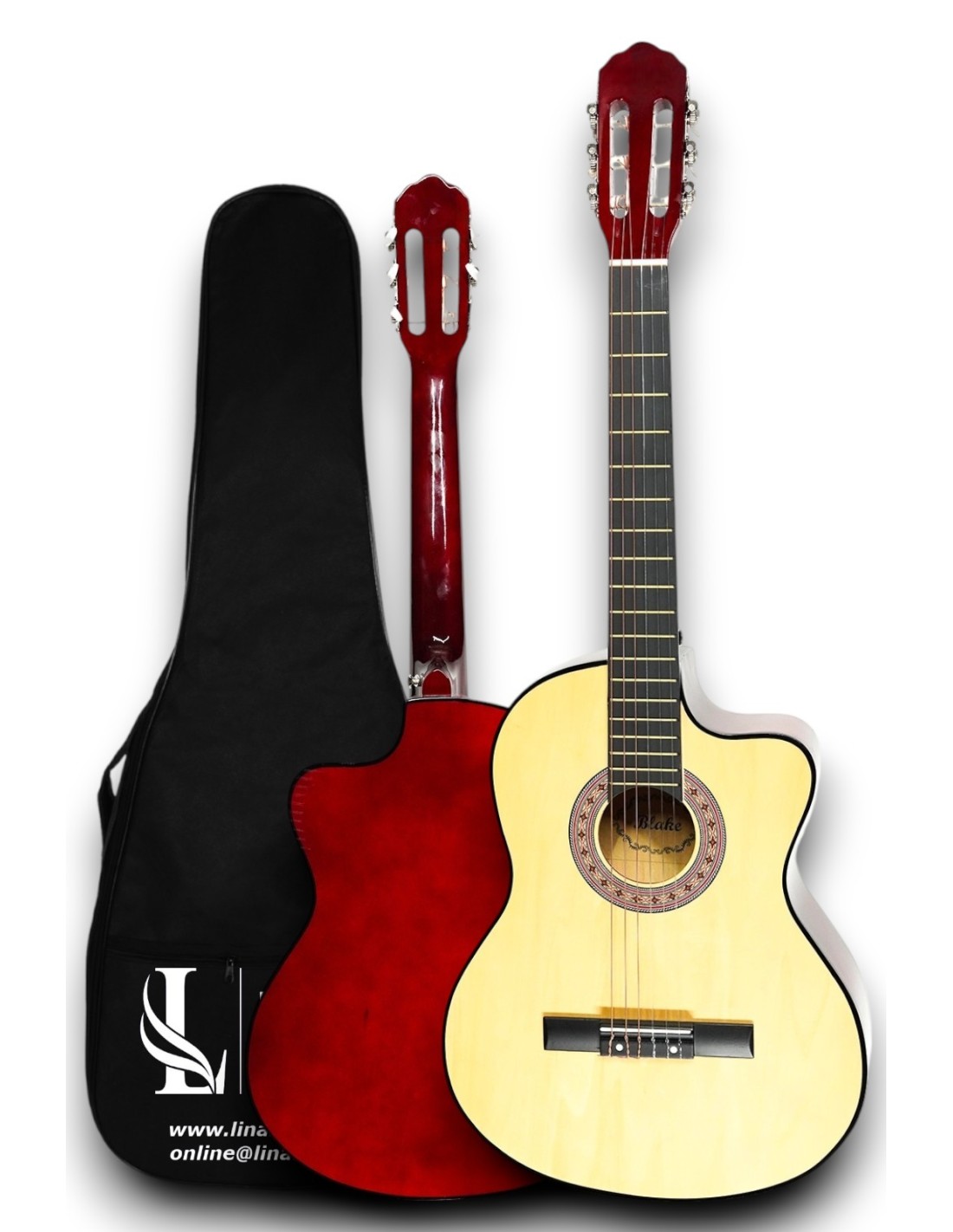 CG-3901NT Klasik Gitar 4/4 Sap Ayarlı Kesik Kasa Full Set 2