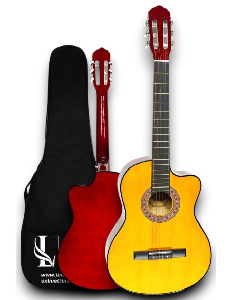 CG-3901Y Klasik Gitar 4/4 Sap Ayarlı Kesik Kasa Full Set