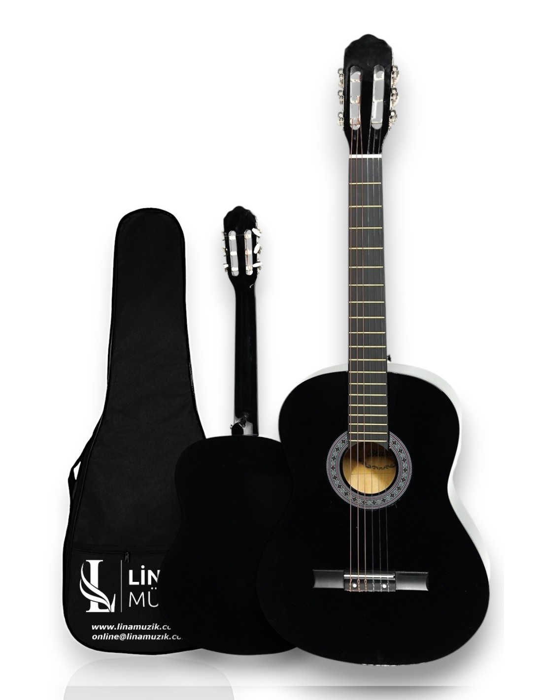 CG-3902BK Klasik Gitar 4/4 Yetişkin Boy Sap Ayarlı Full Set 2
