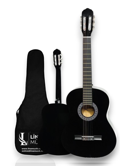 CG-3902BK Klasik Gitar 4/4 Yetişkin Boy Sap Ayarlı Full Set
