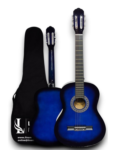 CG-3902BL Klasik Gitar 4/4 Yetişkin Boy Sap Ayarlı Full Set