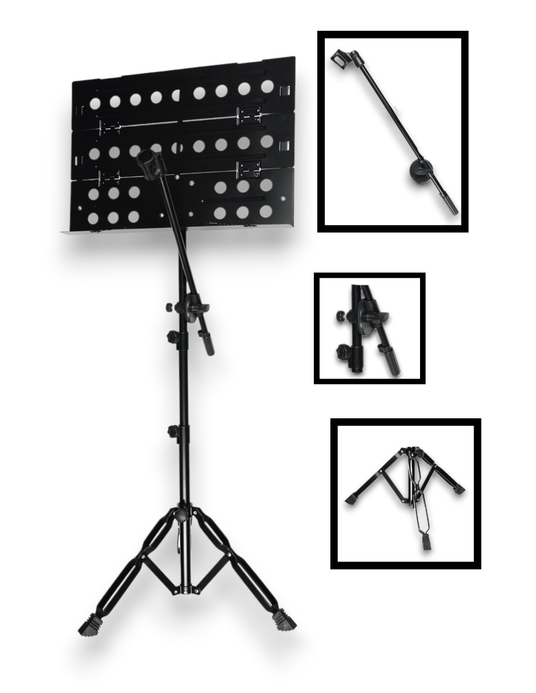 FR-04D KATLANILABİLİR MİKROFON STANDLI ŞEF NOTA SEHPASI