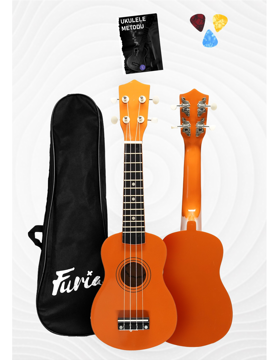 🎵 FU-21OR Soprano Boy Ukulele | Turuncu Renk, Canlı ve Eğlenceli