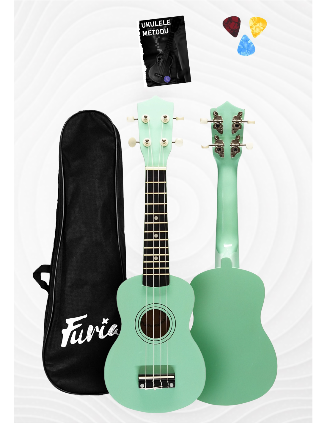 🎵 FU-21GR Soprano Boy Ukulele | Yeşil Renk, Eğlenceli ve Kompakt