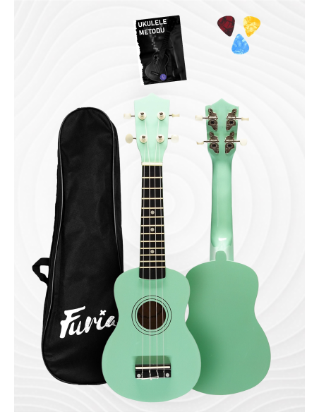 🎵 FU-21GR Soprano Boy Ukulele | Yeşil Renk, Eğlenceli ve Kompakt