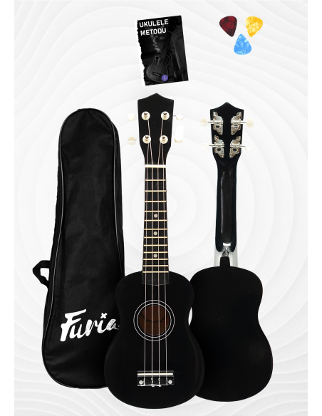 🎵 FU-21BK Soprano Boy Ukulele | Siyah Renk, Şık ve Taşınabilir