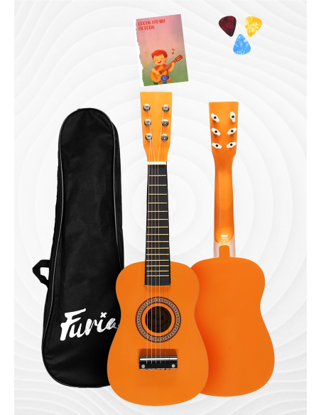 🎸 Furia FR-23OR 6 Telli Çocuk Gitarı | Turuncu Renk, Eğlenceli ve Ergonomik