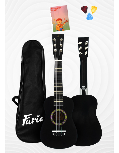 🎸 Furia FR-23BK 6 Telli Çocuk Gitarı | Siyah Renk, Ergonomik ve Eğlenceli