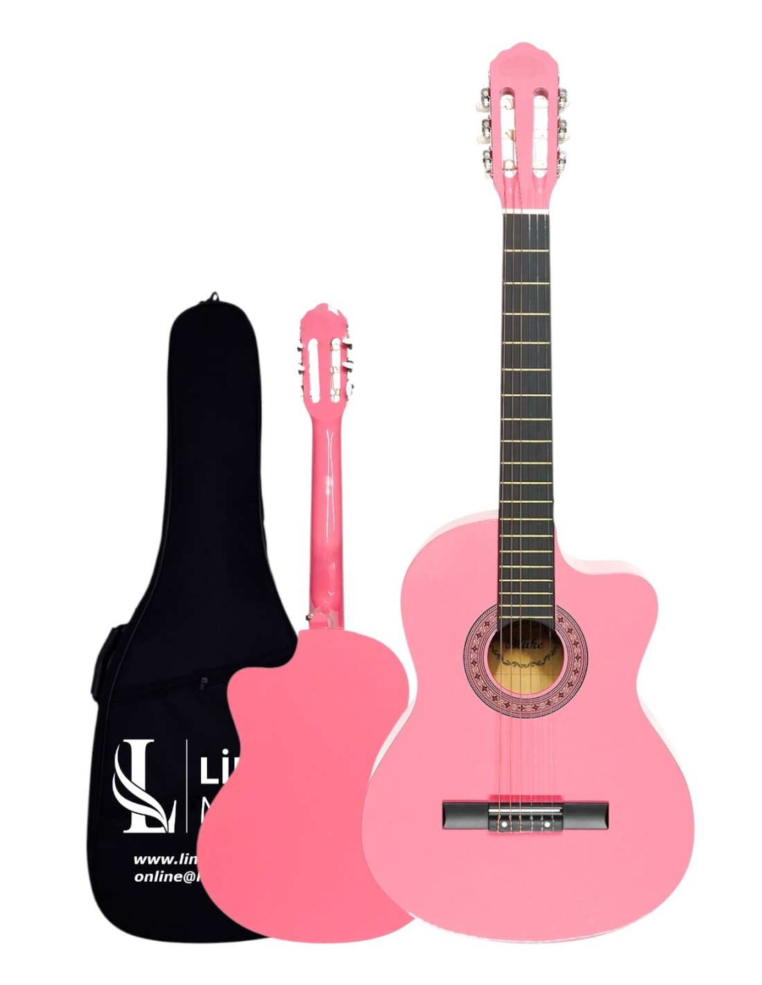 CG-3901PK Klasik Gitar 4/4 Sap Ayarlı Kesik Kasa Full Set