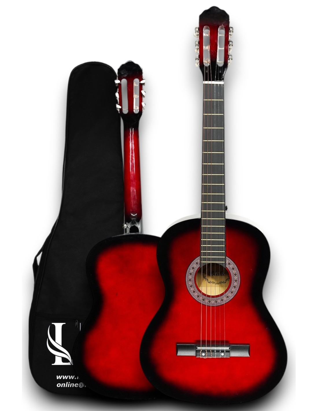 CG-3902RD Klasik Gitar 4/4 Yetişkin Boy Sap Ayarlı Full Set