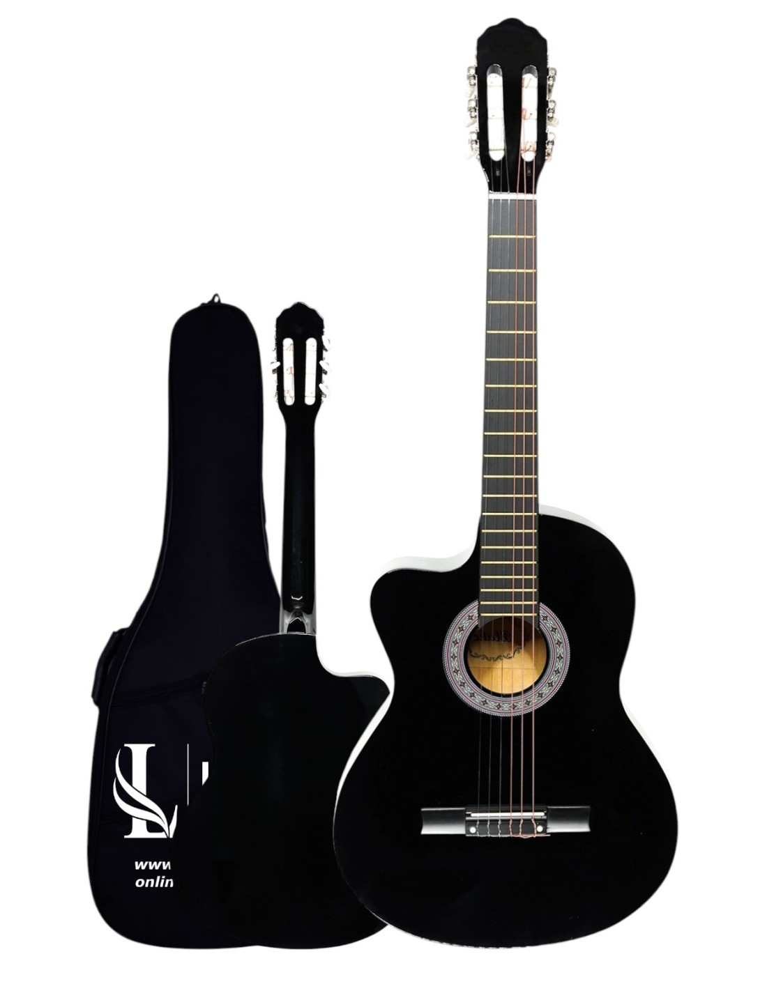 CG-3901BK SOLAK Klasik Gitar 4/4 Sap Ayarlı Kesik Kasa Full Set