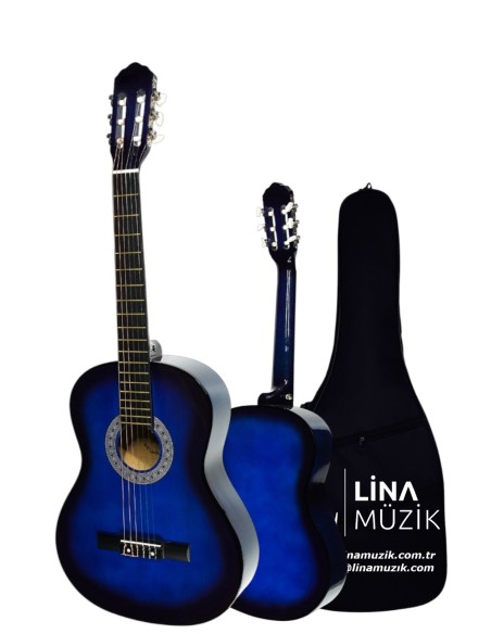 CG-3602BLS Klasik Gitar 3/4 – Sap Ayarlı Full Set (Mavi Siyah)
