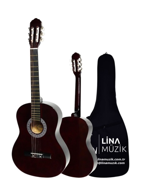 CG-3602CF Klasik Gitar 3/4 – Sap Ayarlı Full Set (Kahverengi)