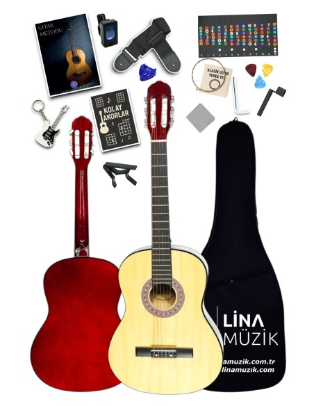CG-3602NT Klasik Gitar 3/4 – Sap Ayarlı Full Set (Natural)