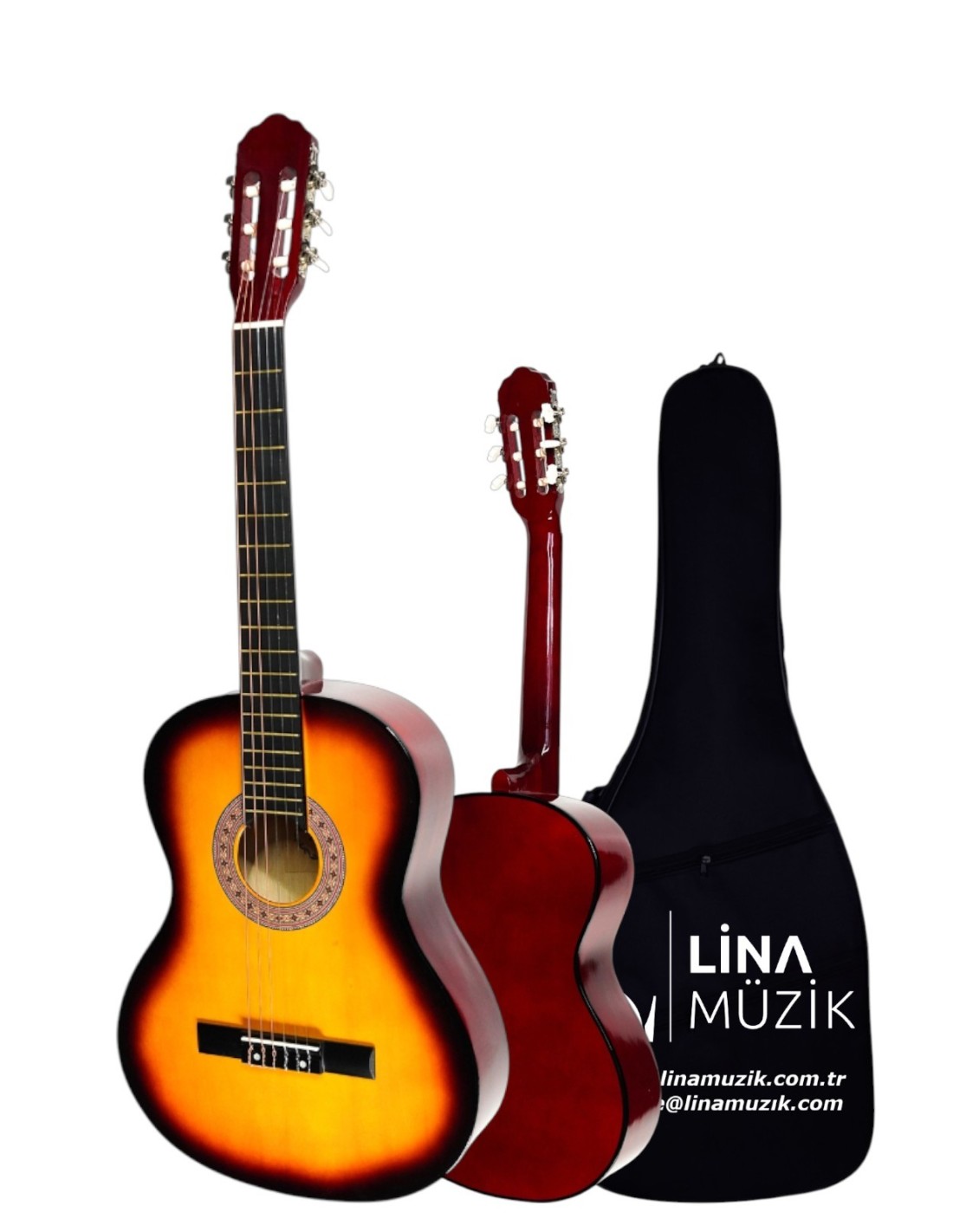 CG-3602SB Klasik Gitar 3/4 – Sap Ayarlı Full Set (Gün Batımı)