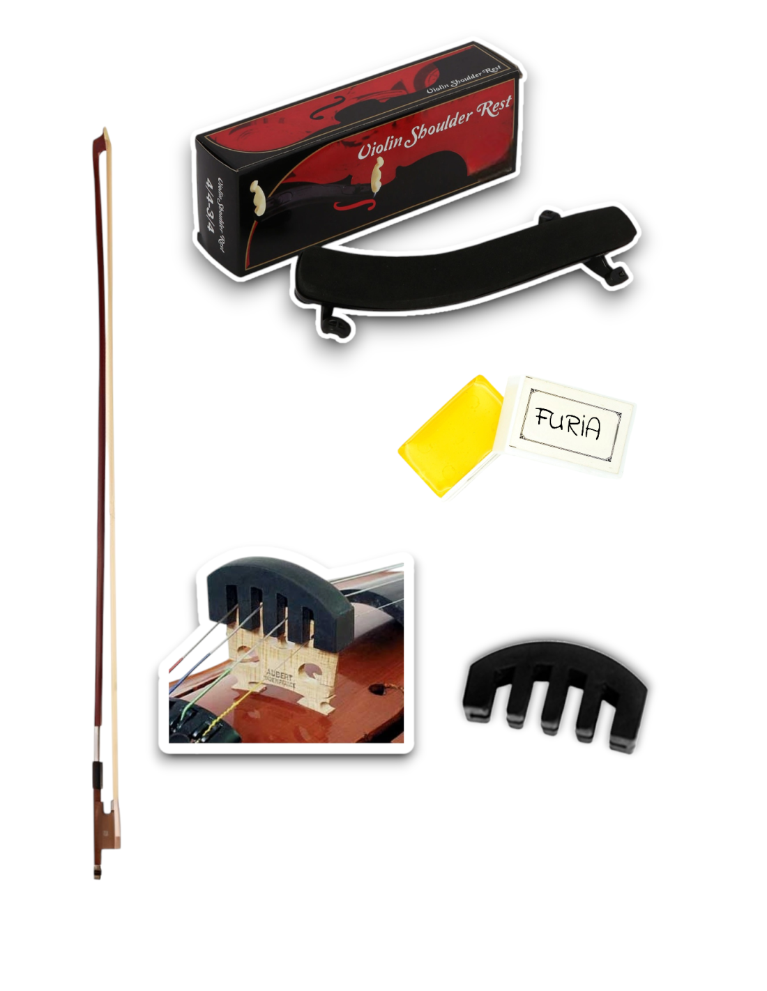 3/4 KEMAN YAYI+KEMAN YASTIĞI+SUSTURUCU VE REÇİNE HEDİYELİ