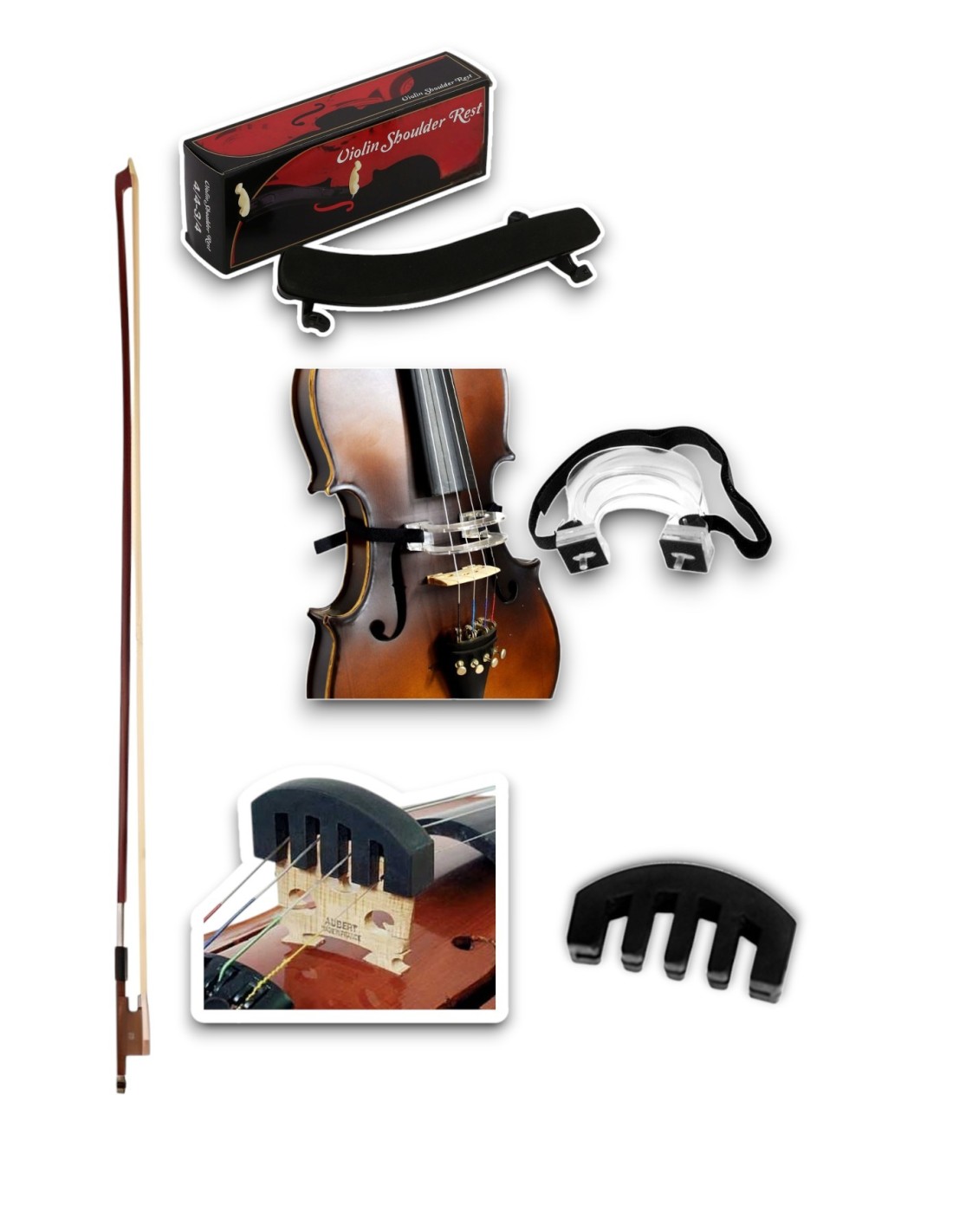 3/4 KEMAN YAYI+KEMAN YASTIĞI+YAY ÇEKME APARATI+SUSTURUCU HEDİYELİ